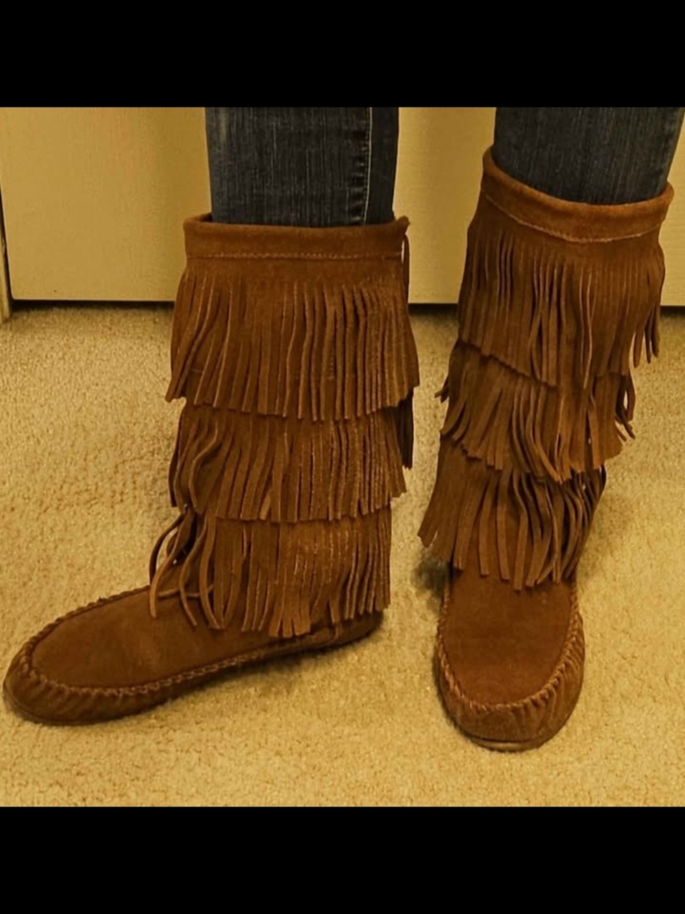 Steve Madden Leather Fringe Boot